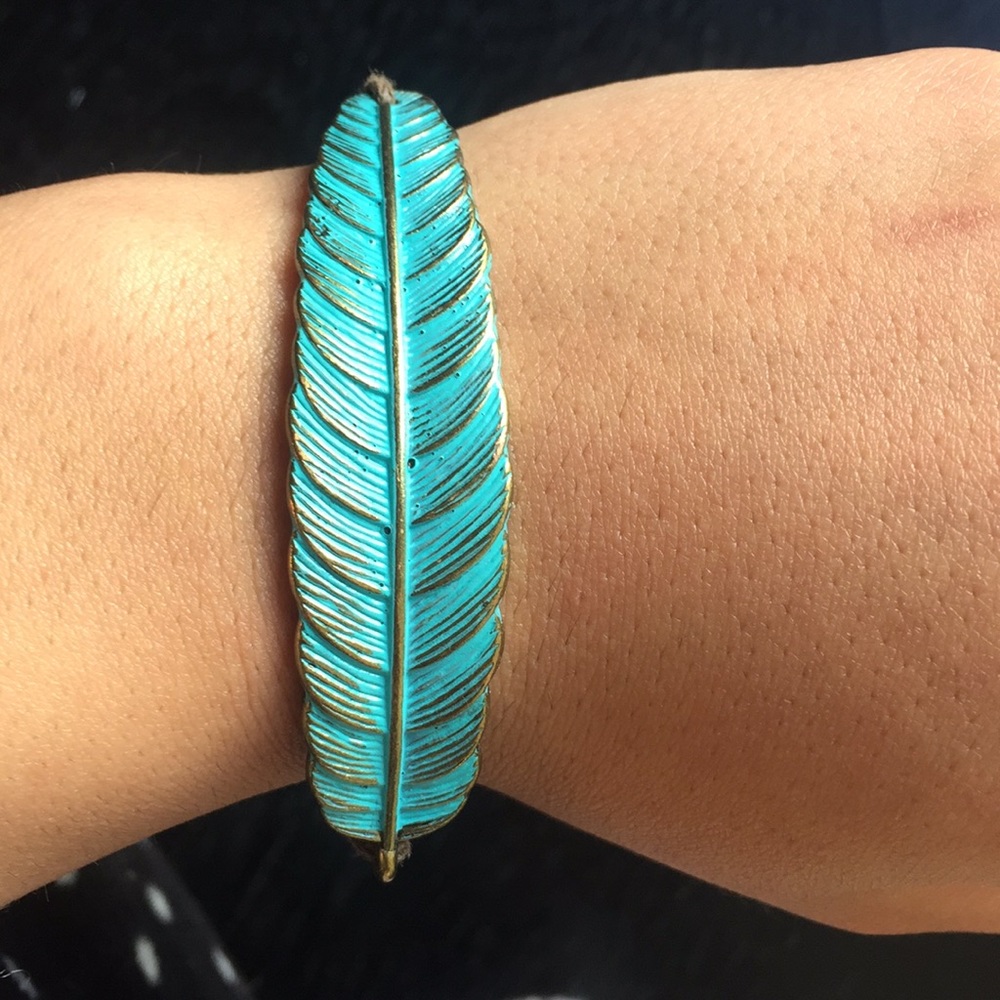 Blue Leaf Bracelet